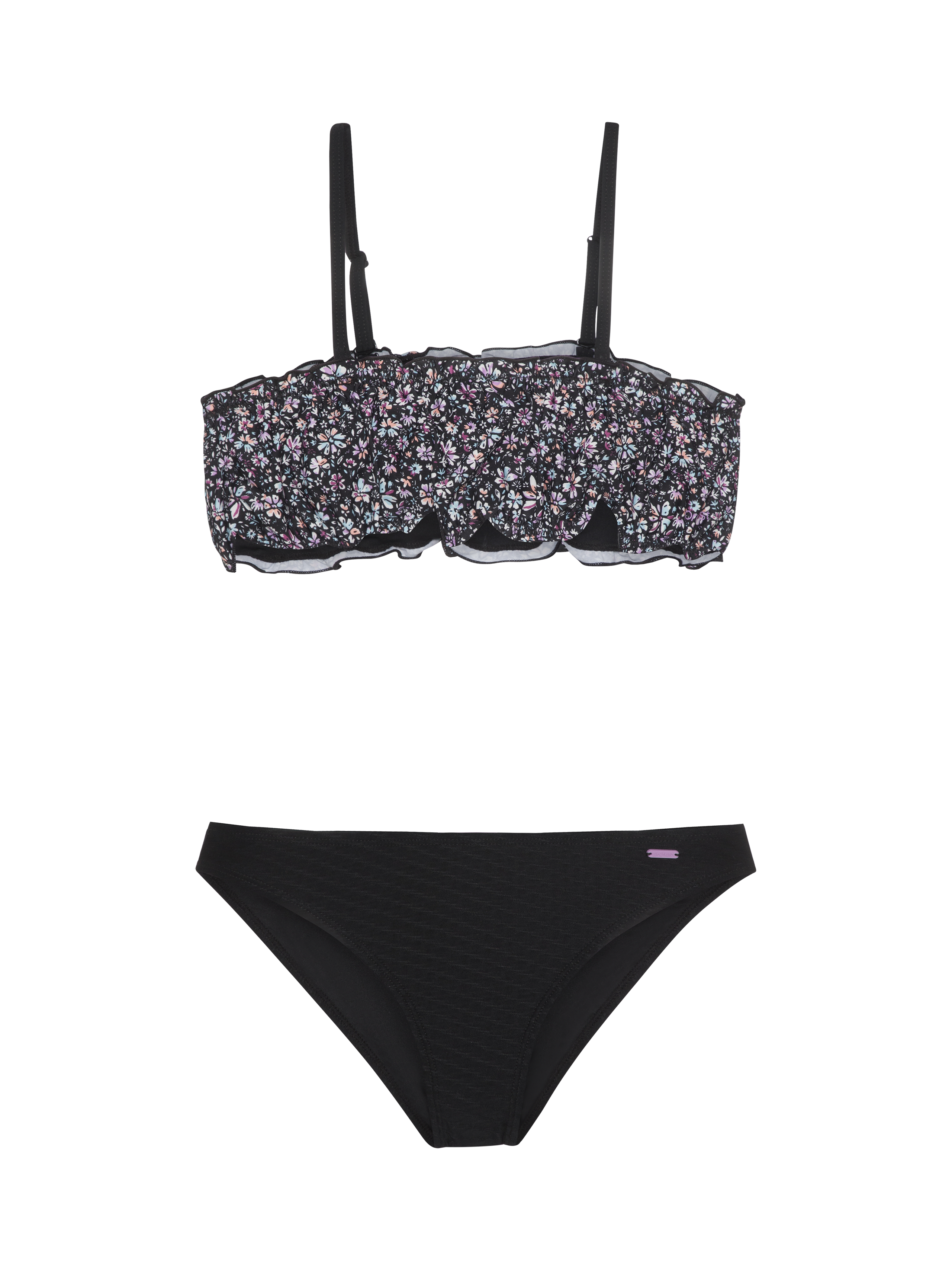 Protest Prtlara Jr Bandeau Bikini Set - Regular Fit Meisjes - Zwart - Badmode