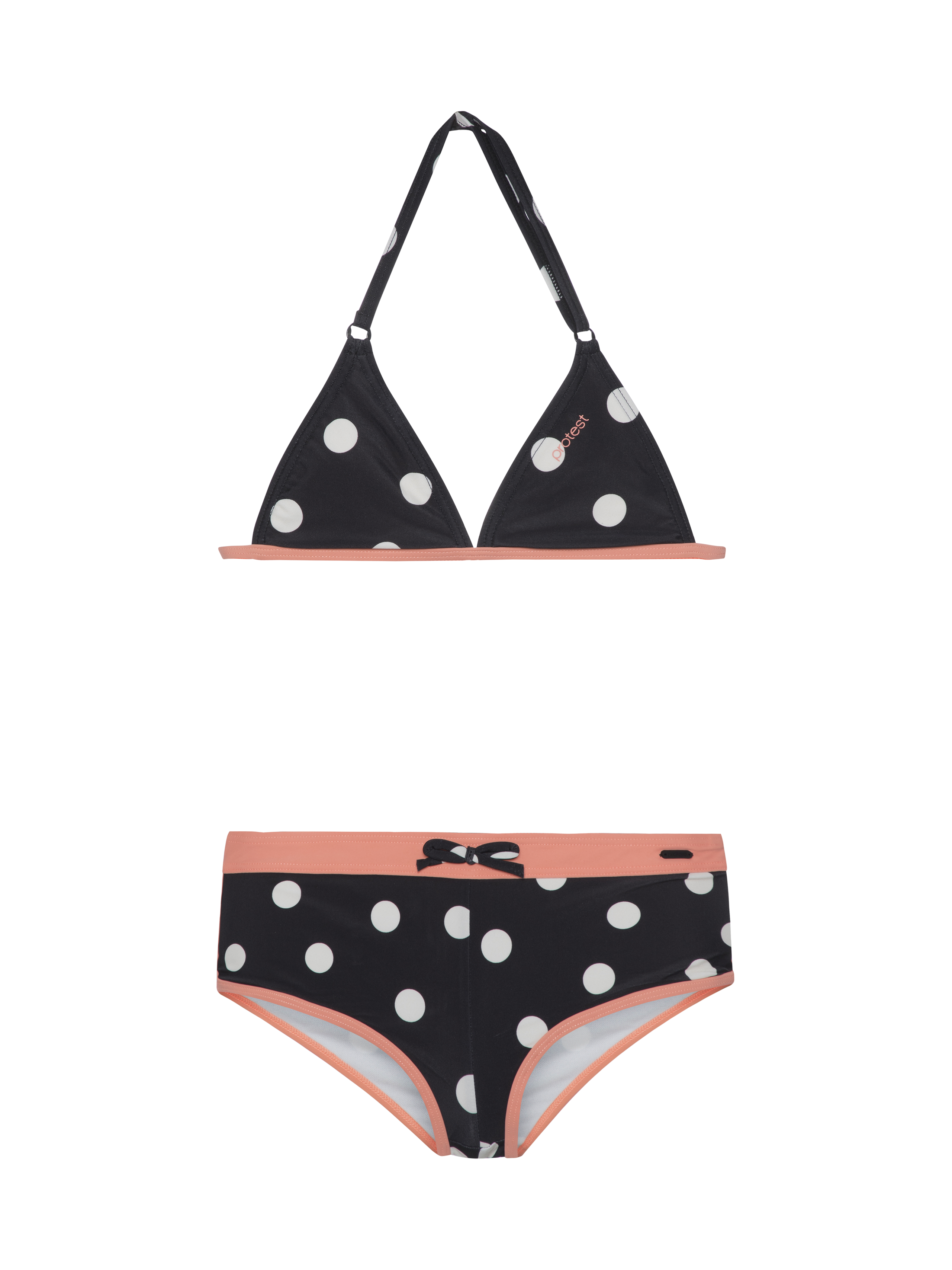 Protest Prtnoor Jr Triangel-bikini-set - Hipster Mädchen - Schwarz - Bademode