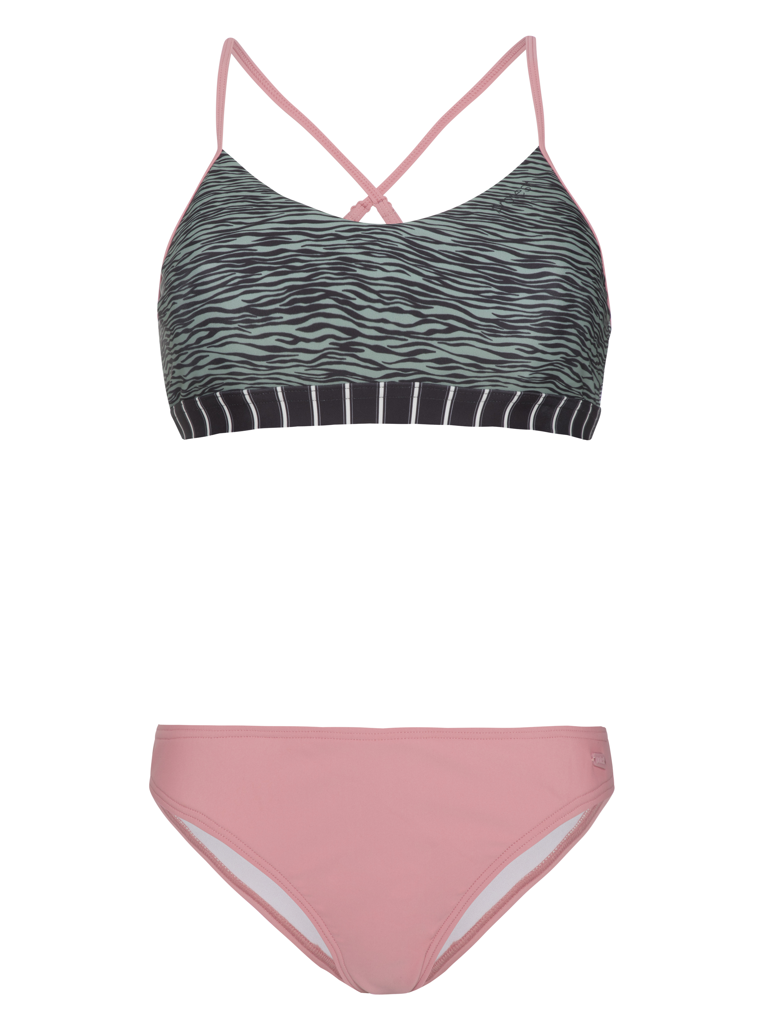 Protest Prtsingu Zebra Surf Bikini Set - Regular Fit Dames - Groen - Badmode