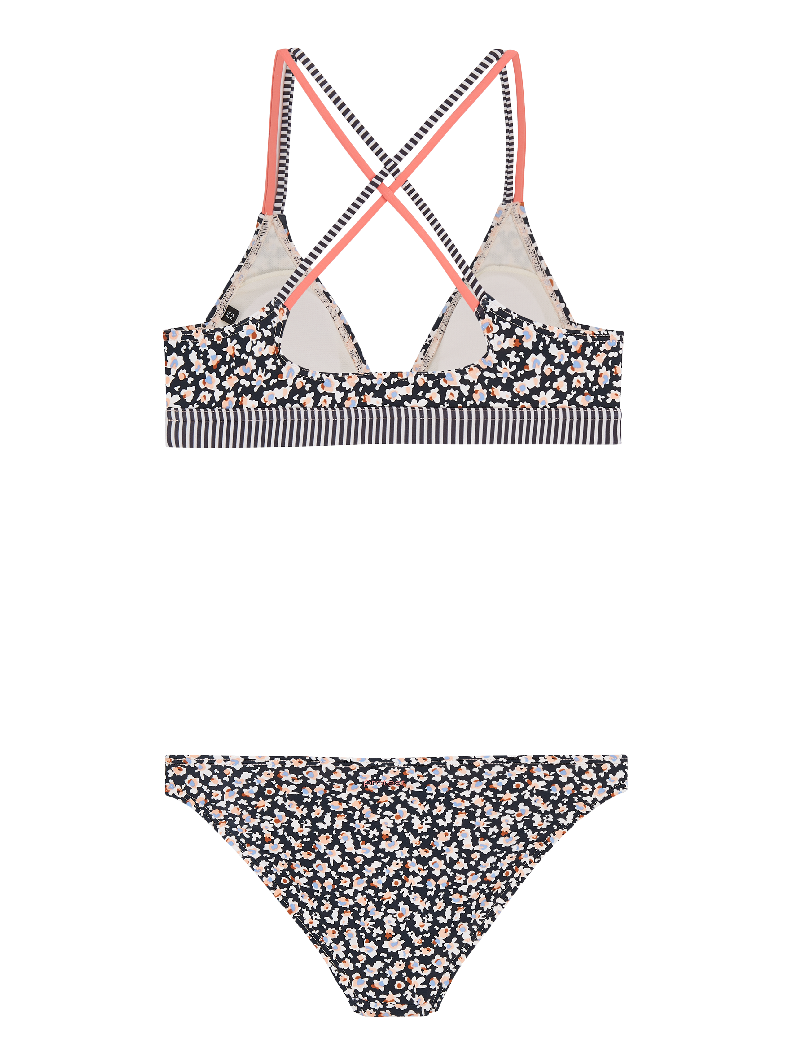 Monogram bikini a triangolo bambina Arena Taglia 14 Colore white multi