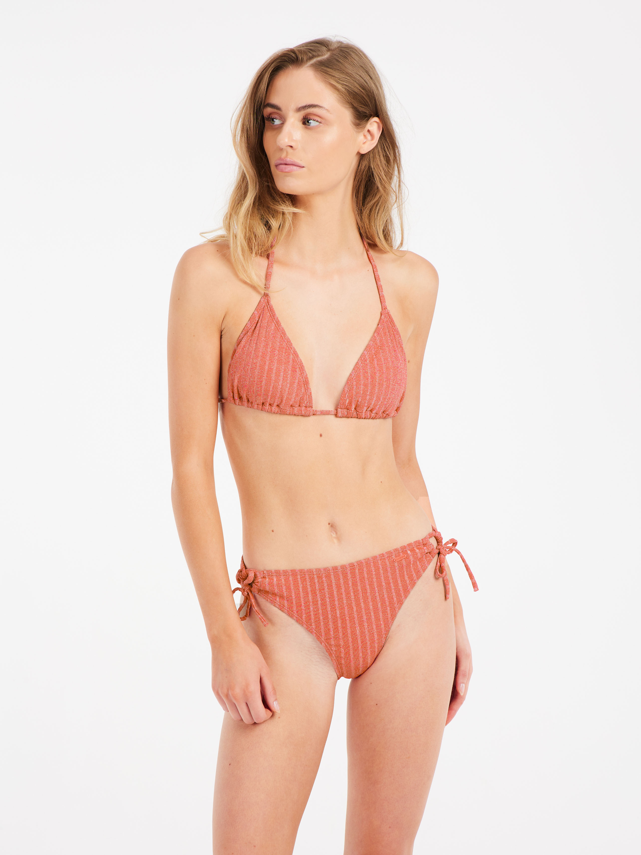 Protest Prtchanti Triangel Bikini Set - Striksluiting - Dames - Roze - Zwemkleding
