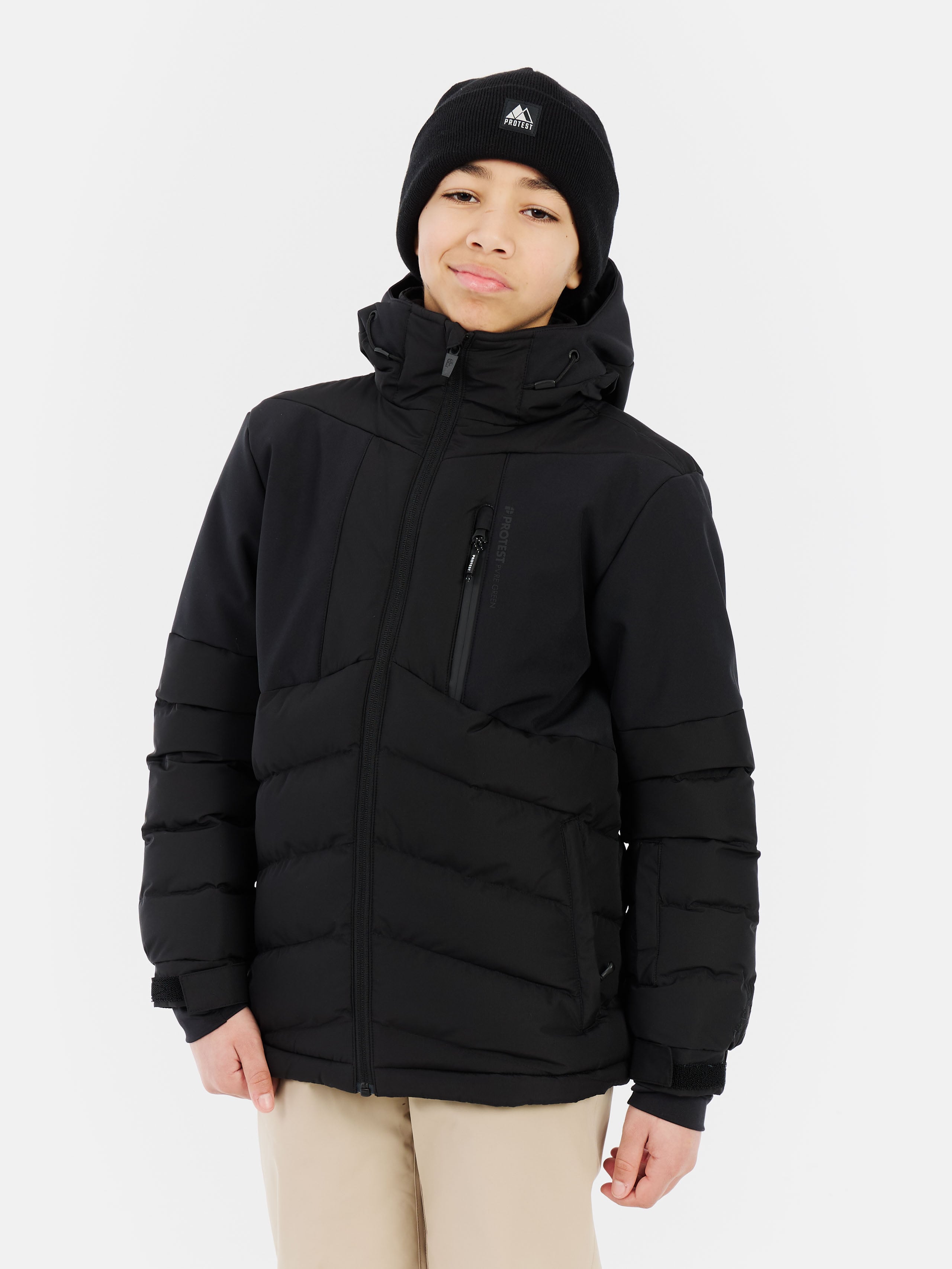 Protest Prtbrucer Jr Puffer Ski-jas Boys - Black