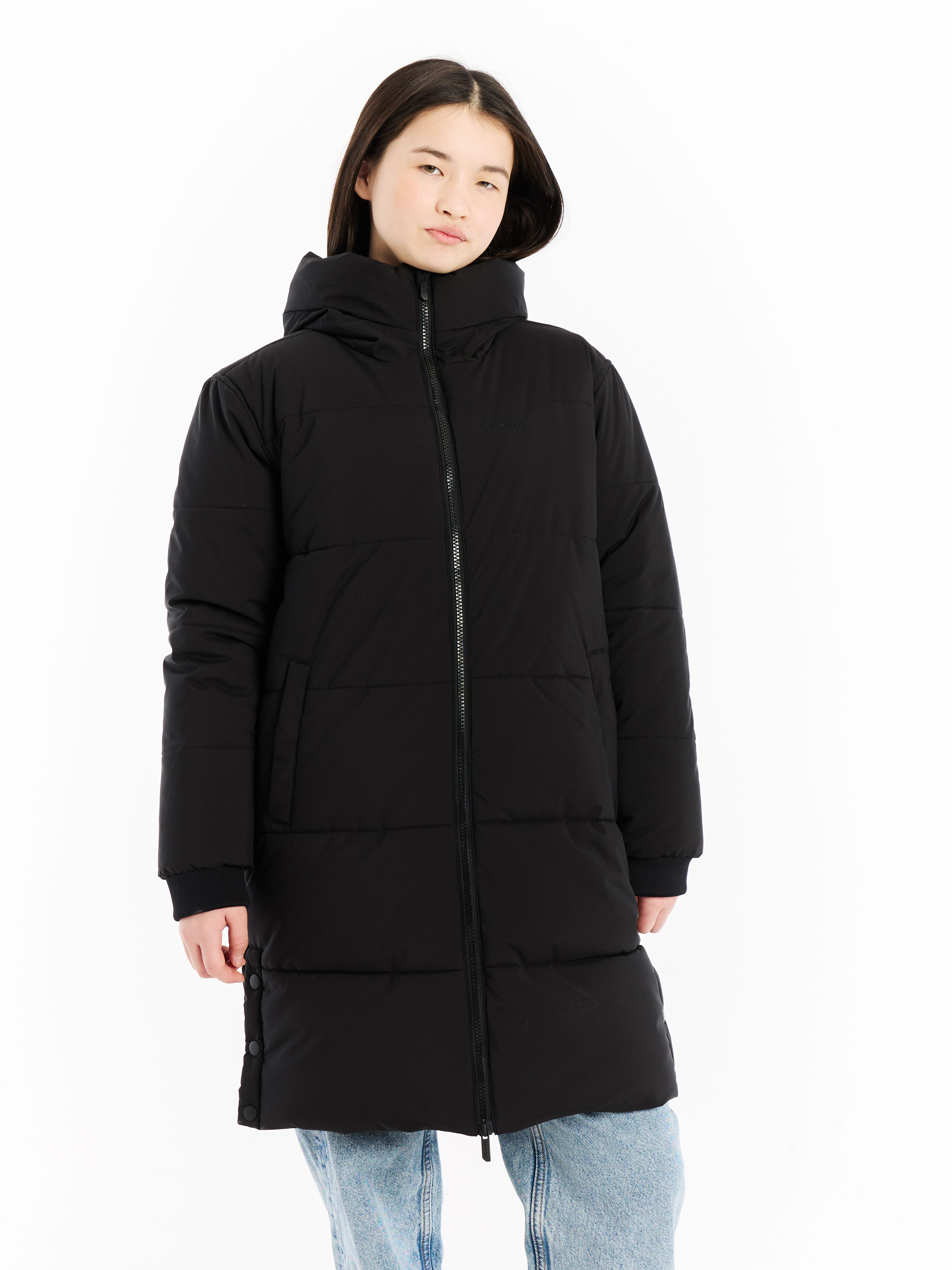 Protest Prtmio Jr Puffer Winterjacke Mädchen - Schwarz