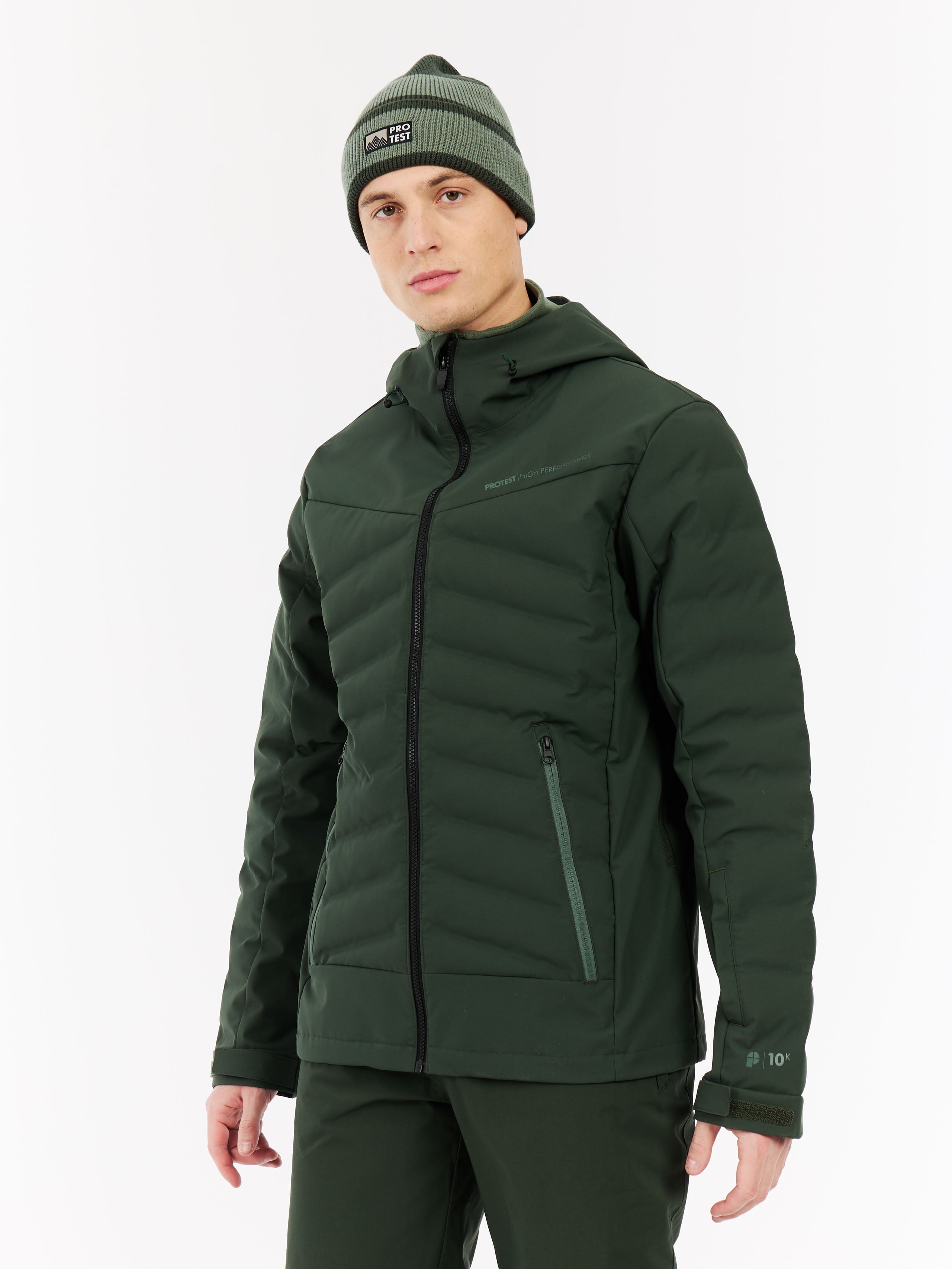 Protest Prtmundo Puffer Ski-jas Men - Green