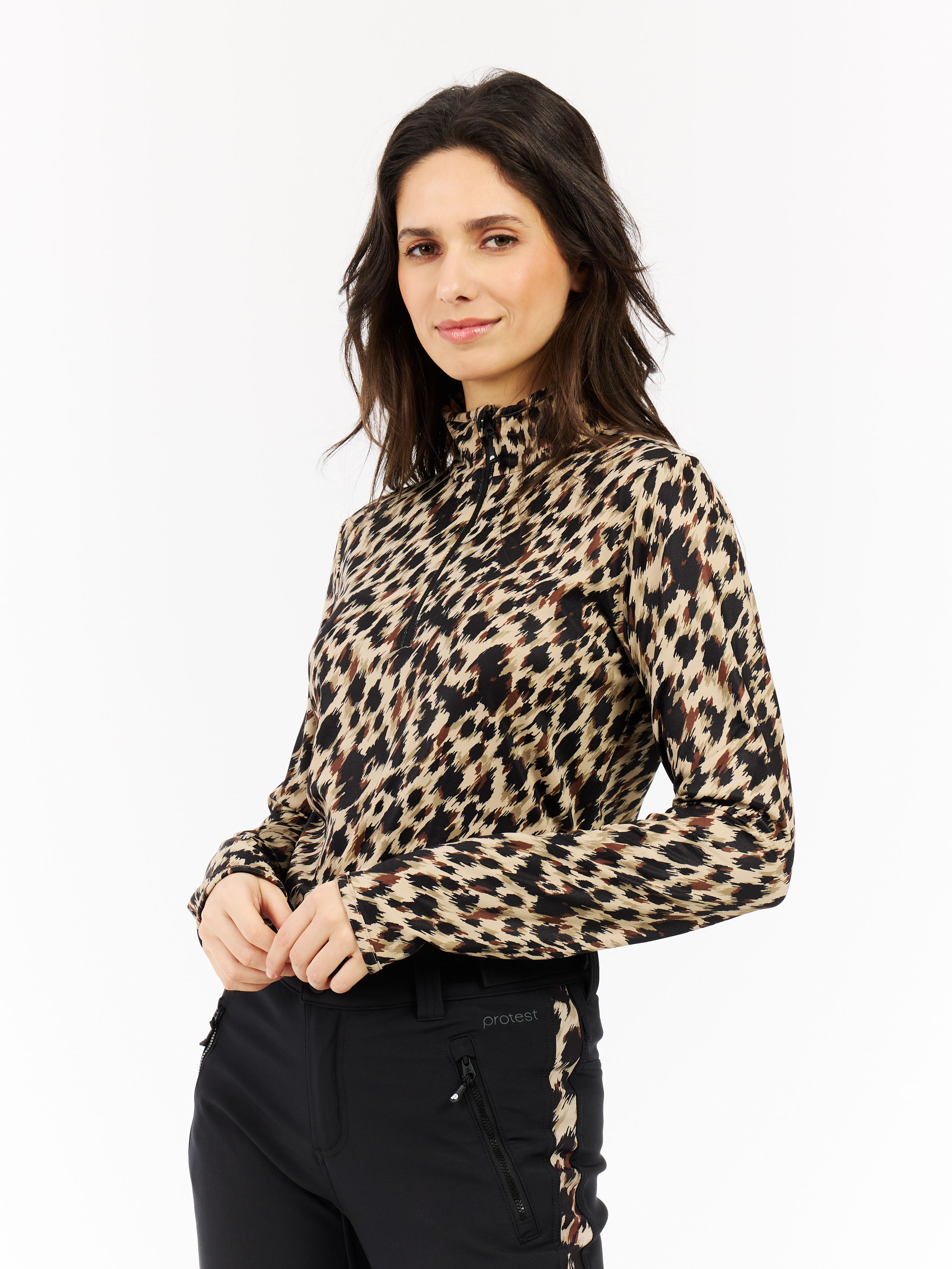Protest Prtvessy Leopard-skipullover - Damen - Braun