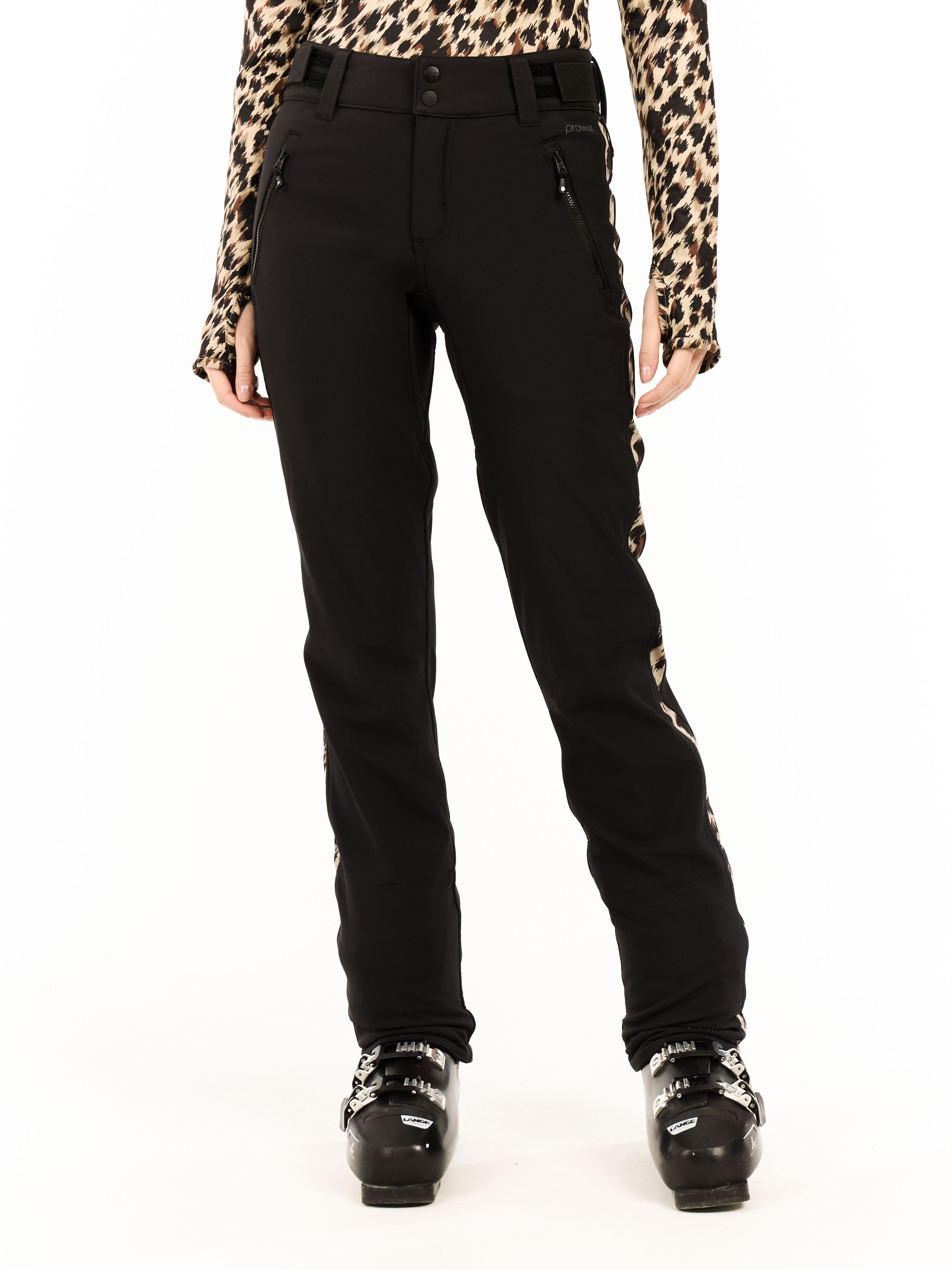 Protest Prtelm Leopard-skihose - Damen - Schwarz