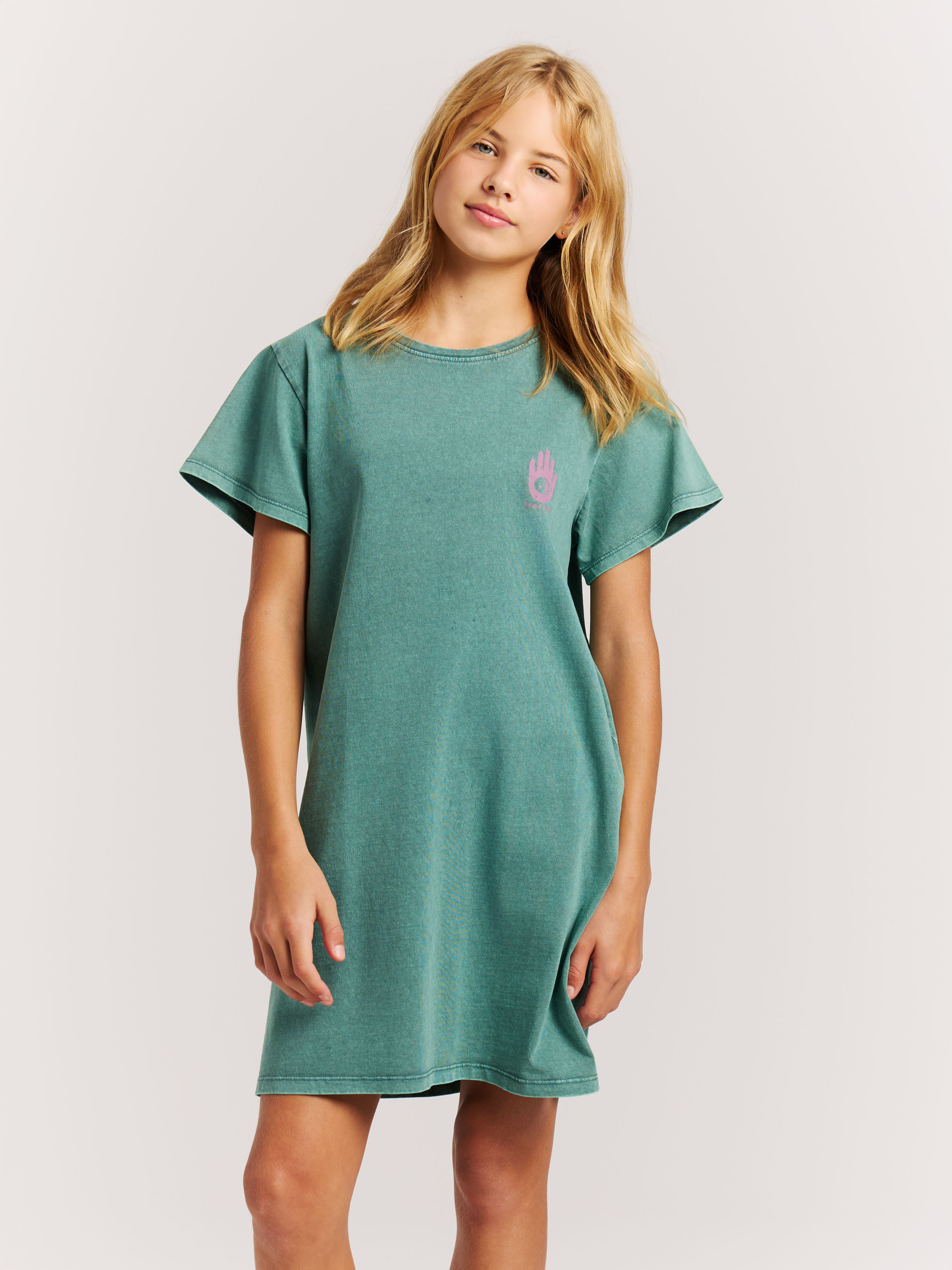 Protest Prtilonka Jr Robe T-shirt Fille - Vert