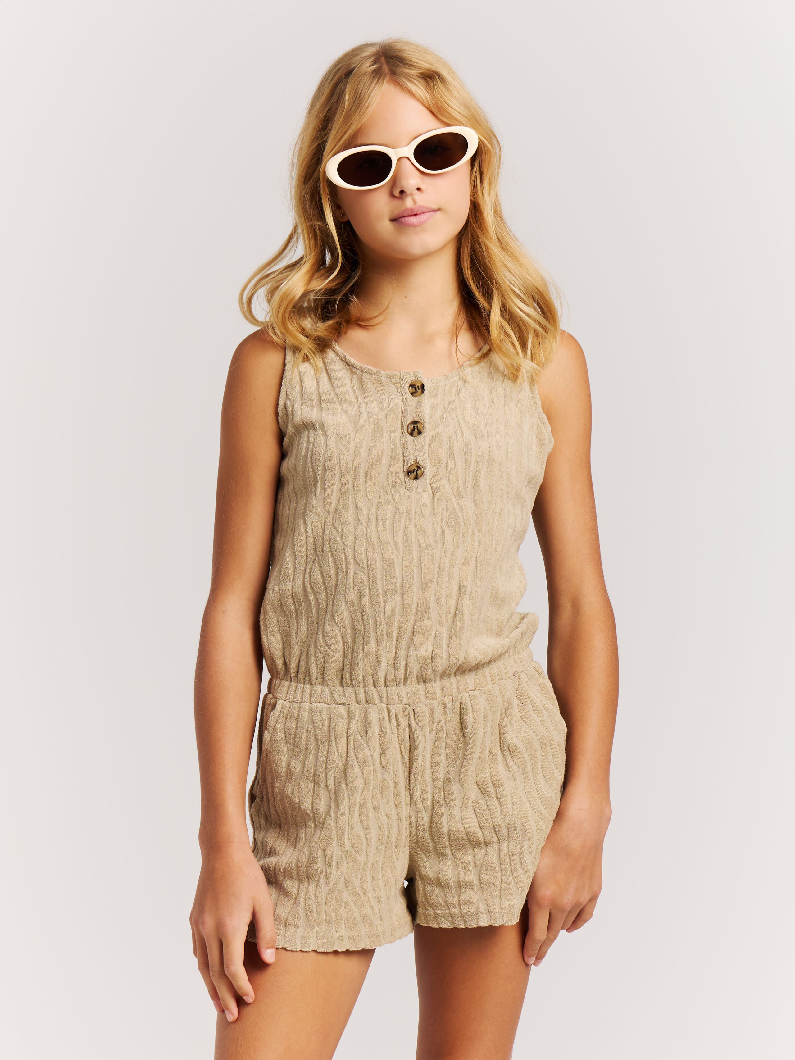Protest Prtfav Jr Zebra Playsuit Meisjes - Bruin