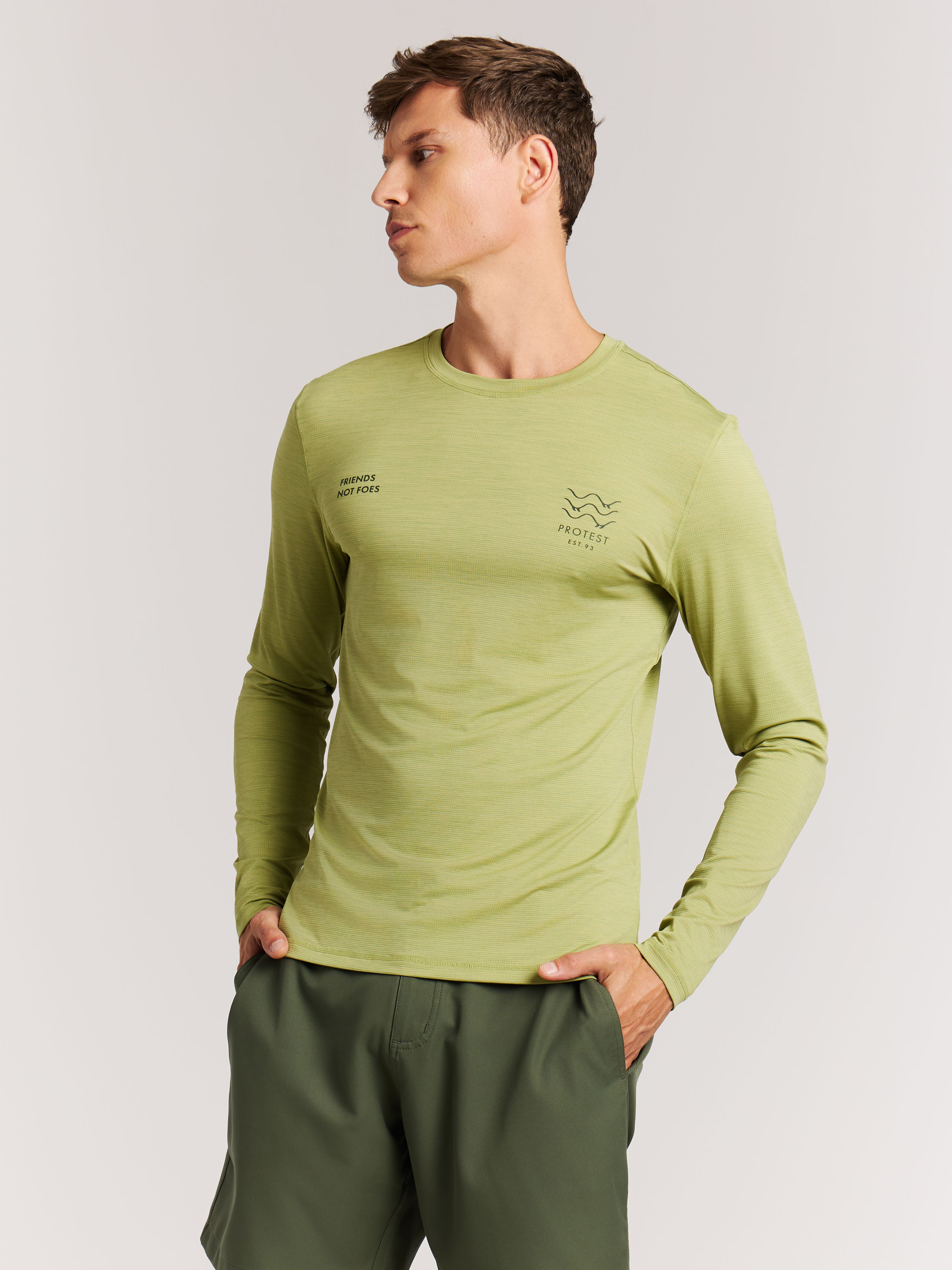 Protest Prtryle Surf Shirt Heren - Groen - Badmode