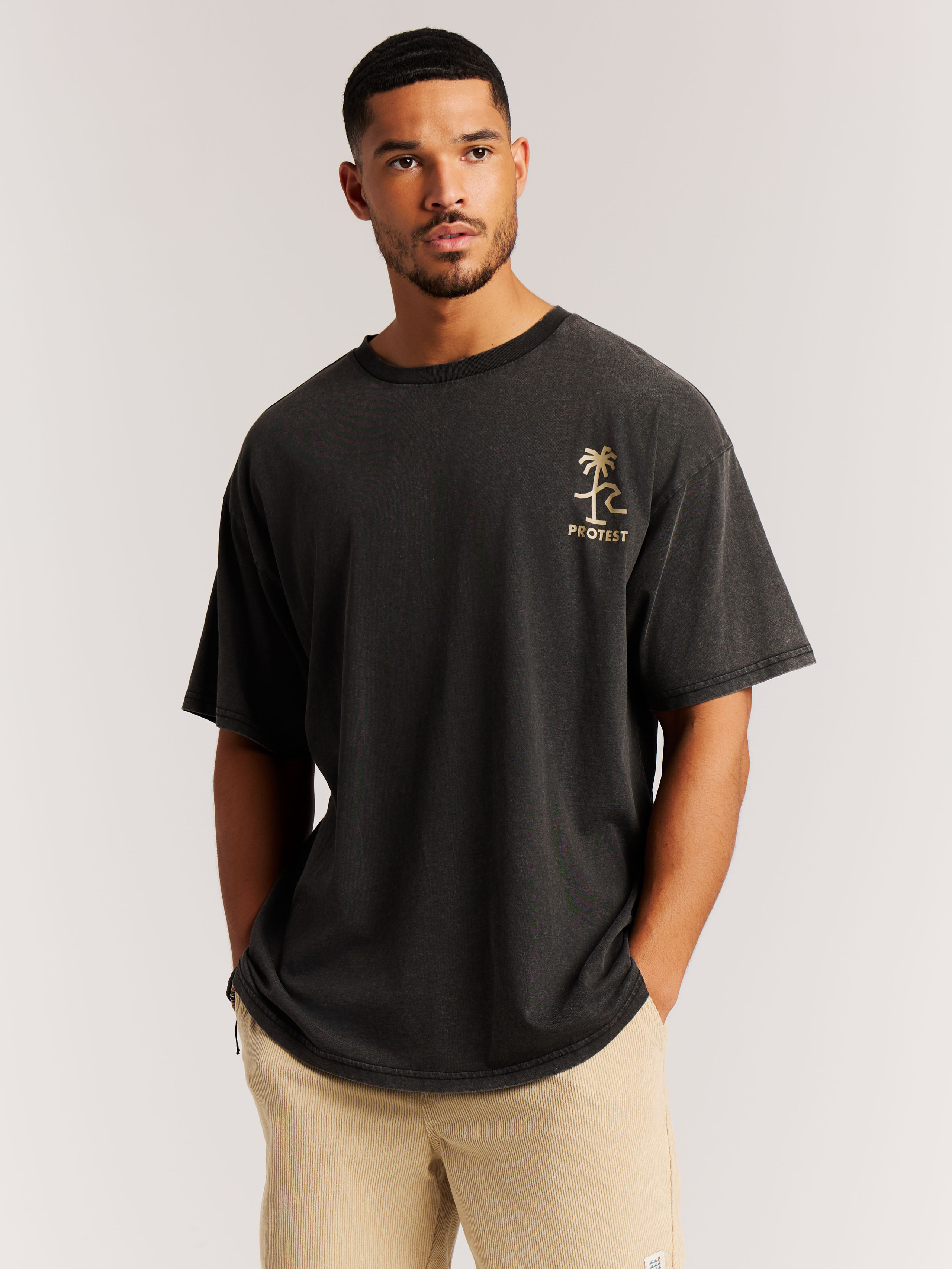 Protest Prtdenwick T-shirt Oversized Homme - Noir