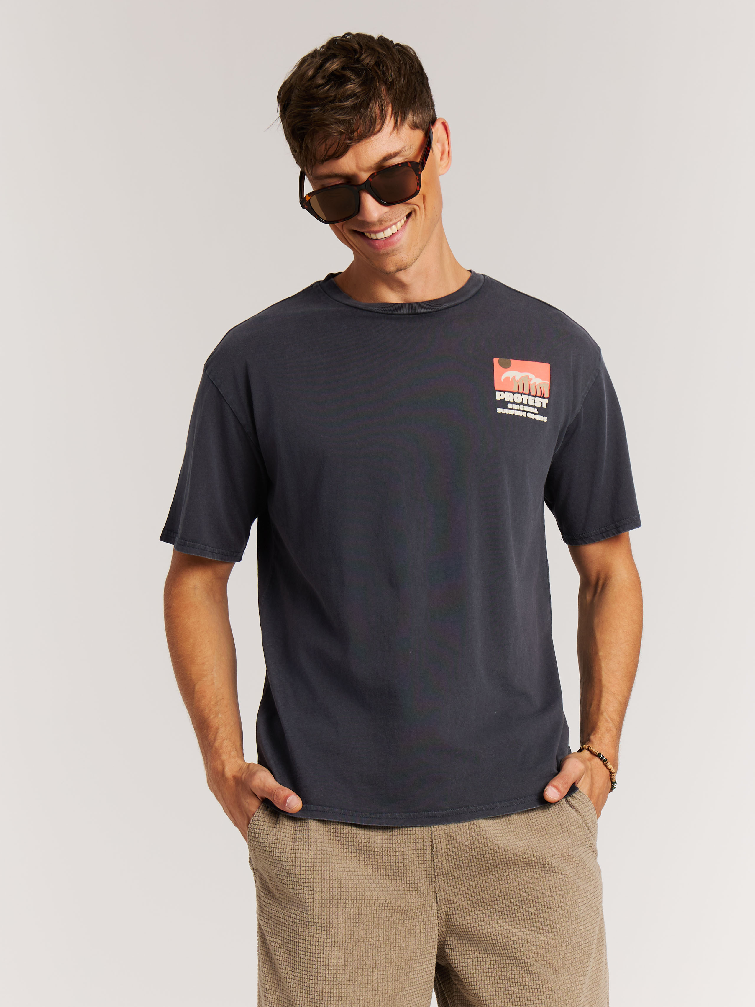 Protest Prtmalana T-shirt Oversized Homme - Bleu