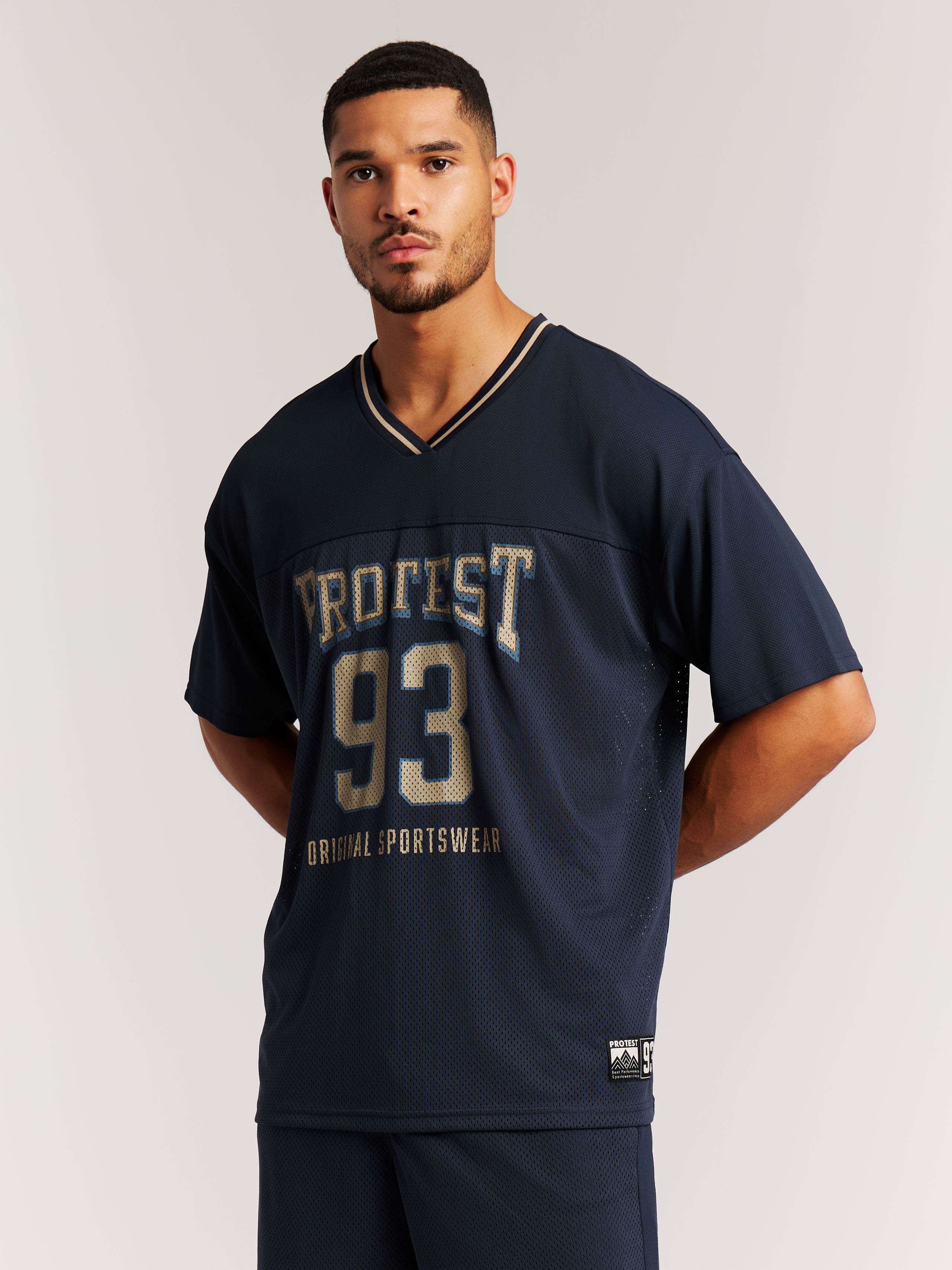 Protest Prtainsley T-shirt Oversized Homme - Bleu