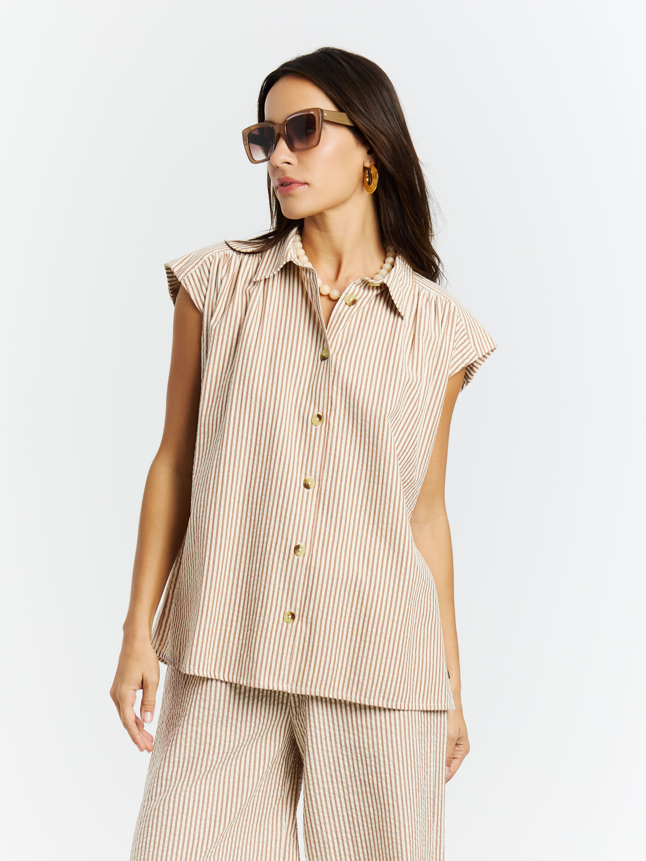 Protest Prtpeacy Blouse - Femme - Marron