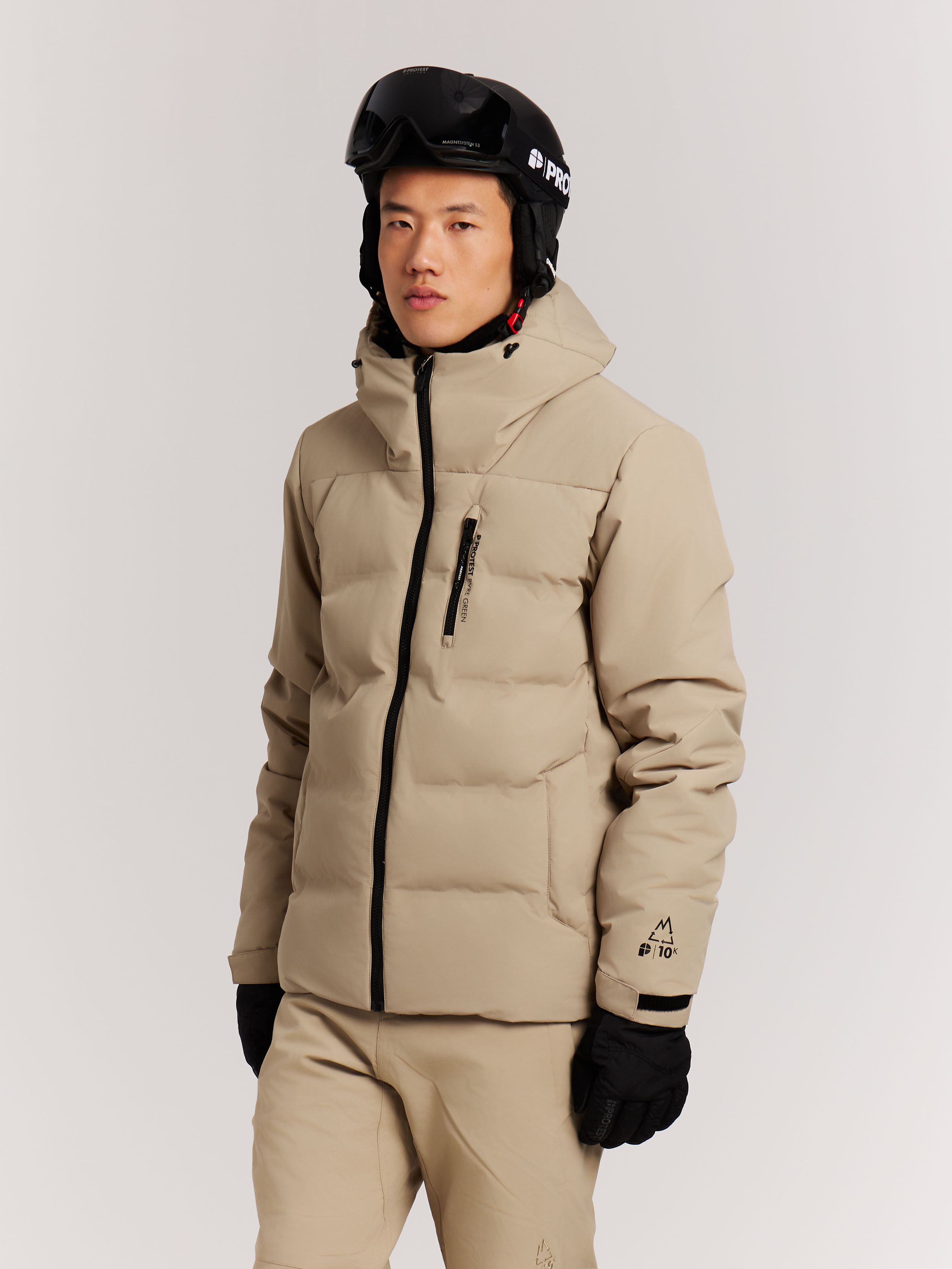 Protest Prtsuperior Puffer Ski Jacket Men - Brown