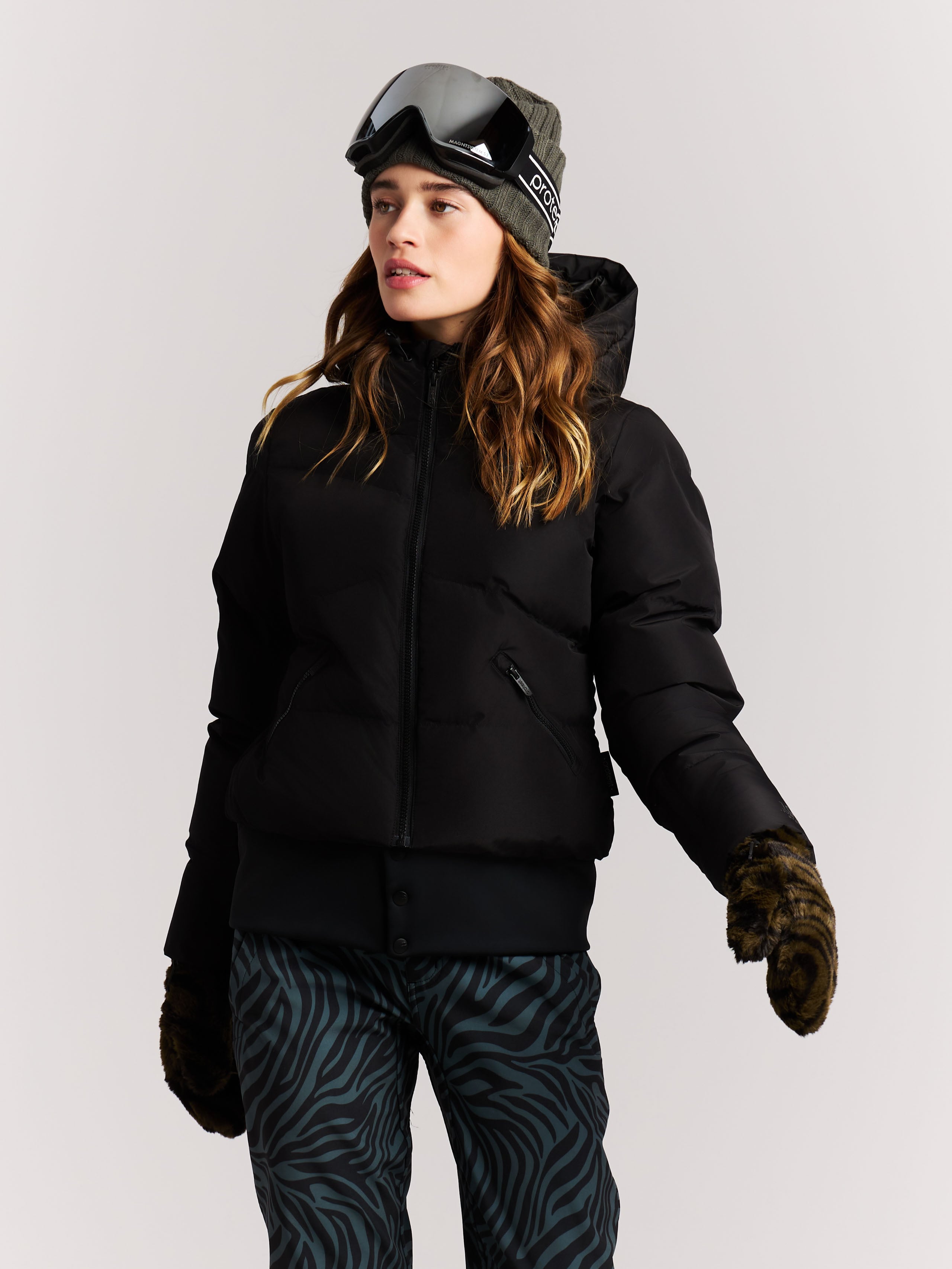 Protest Prtpreppy Ski-jas wintersport Zip-shift - Dames - Zwart