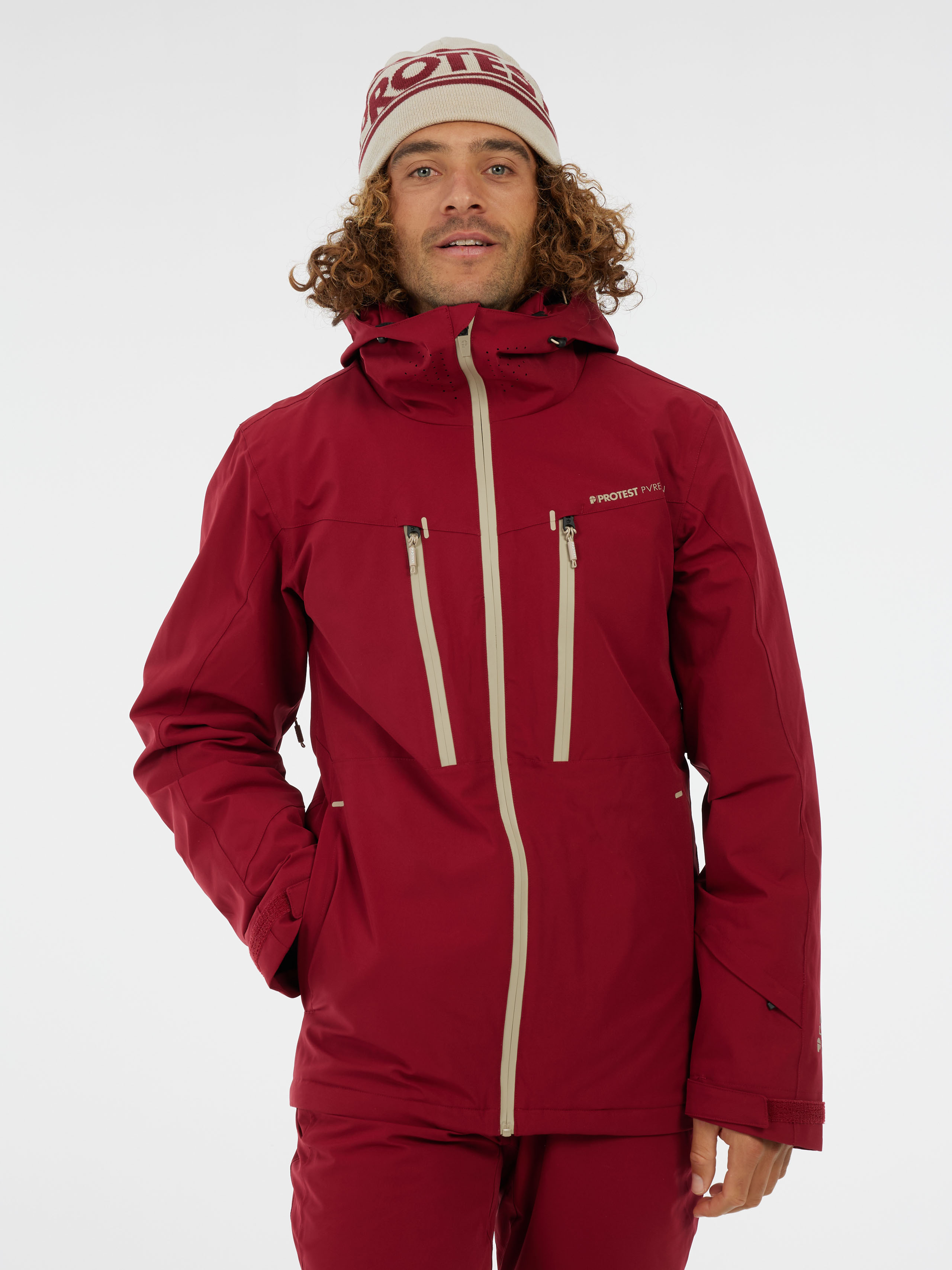 Protest Prttimothy Ski Jacket Men - Red