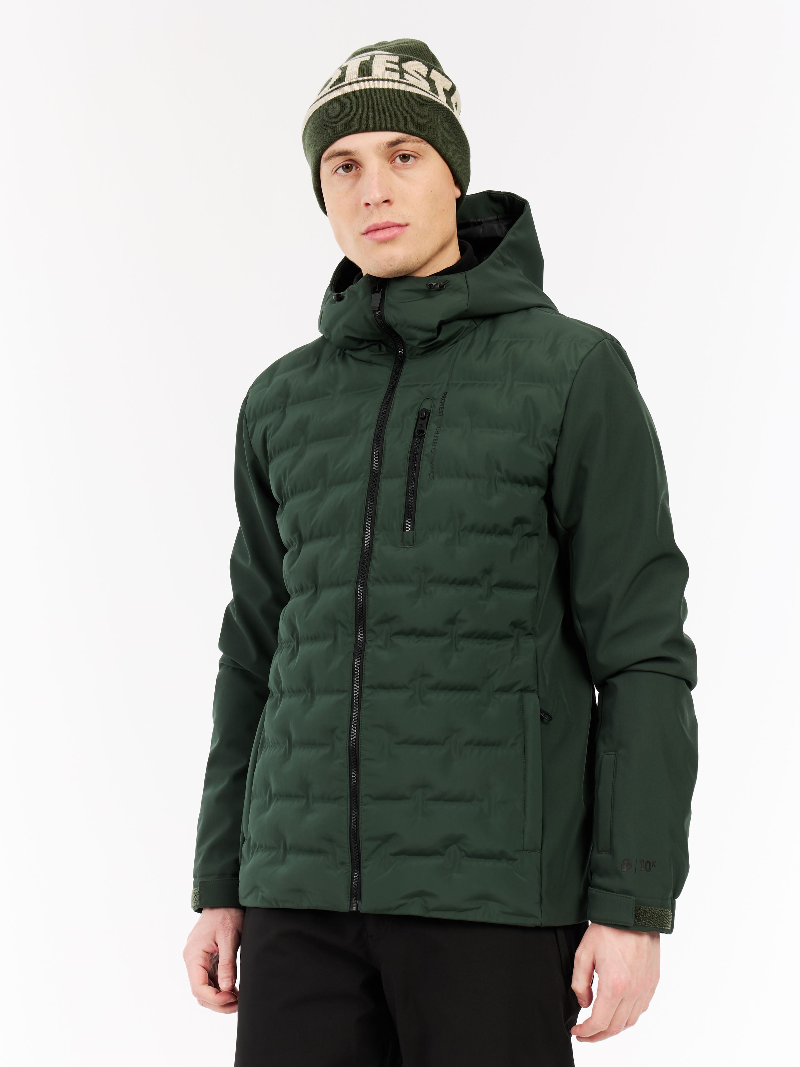 Protest Prtmalmo Puffer Ski Jacket Men - Green