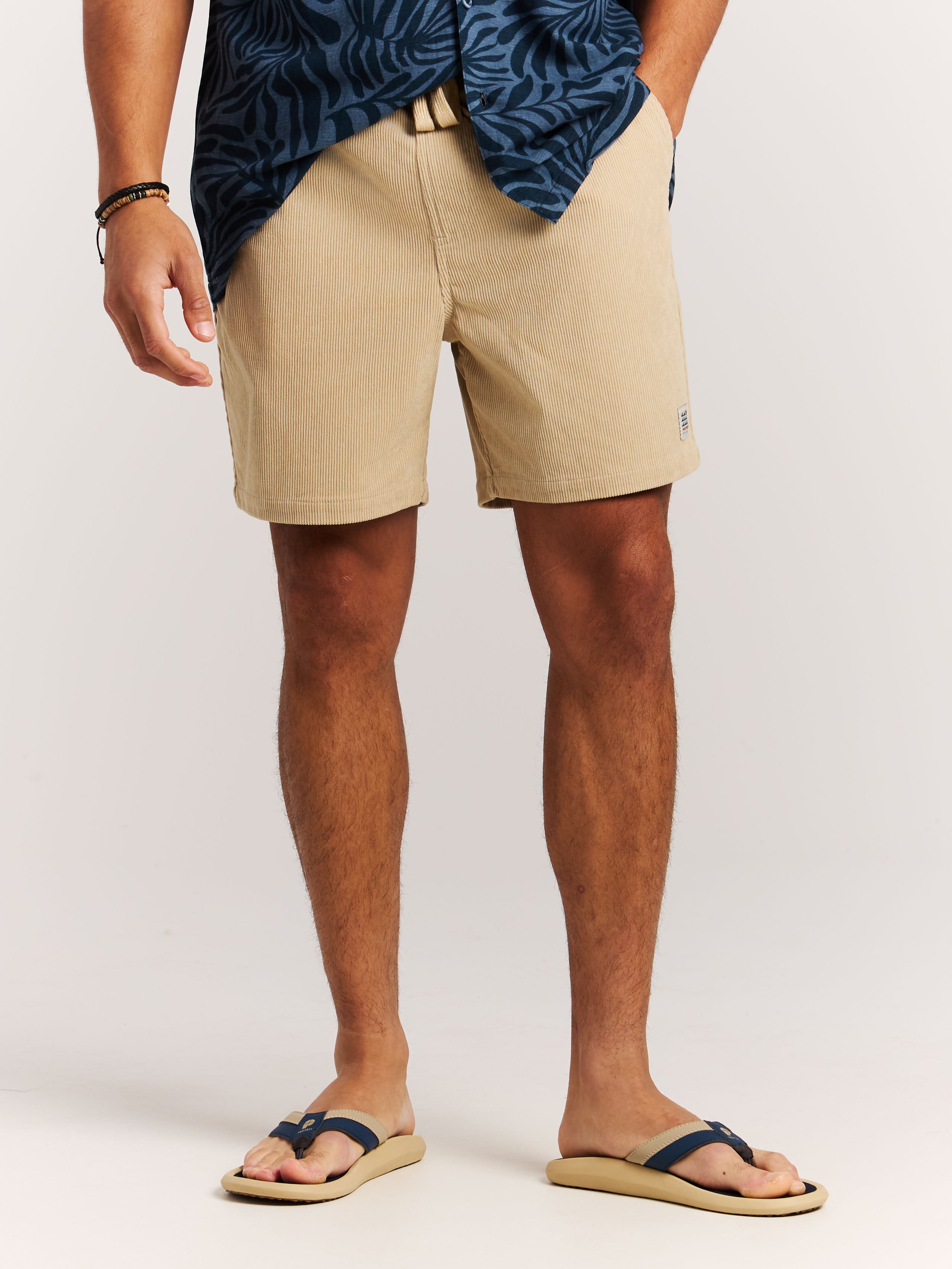 Protest Prtuleyo Short En Velours Homme - Marron