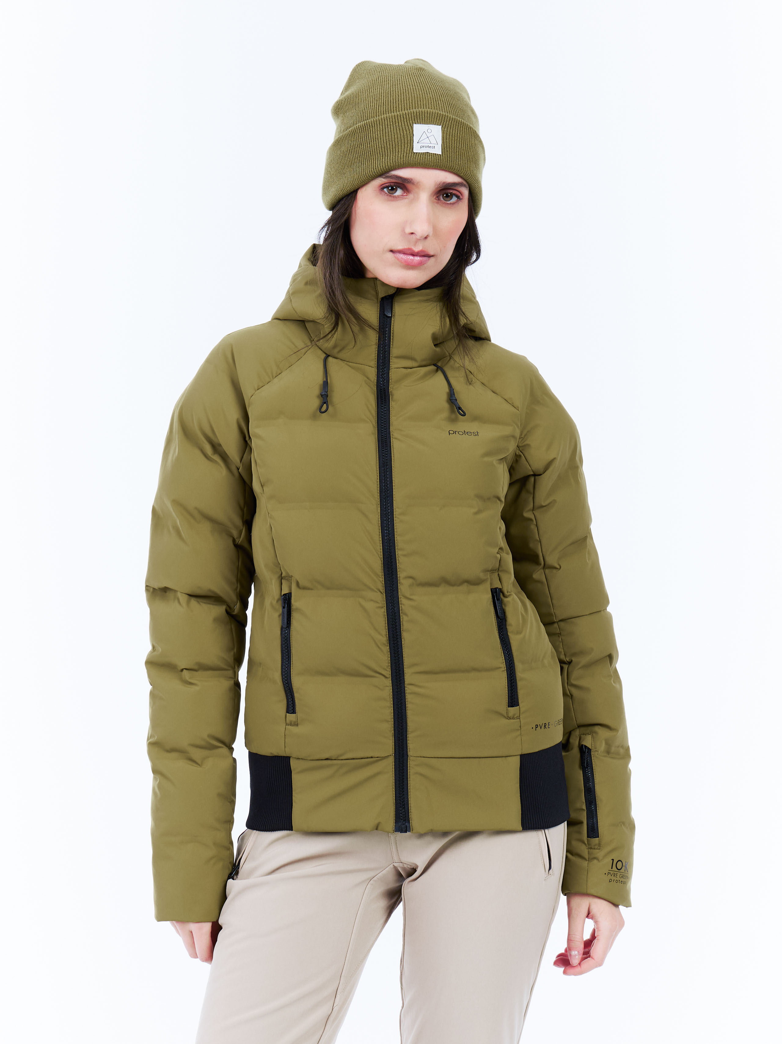 Protest Prtalysumi Puffer Ski-jas wintersport - Dames - Groen