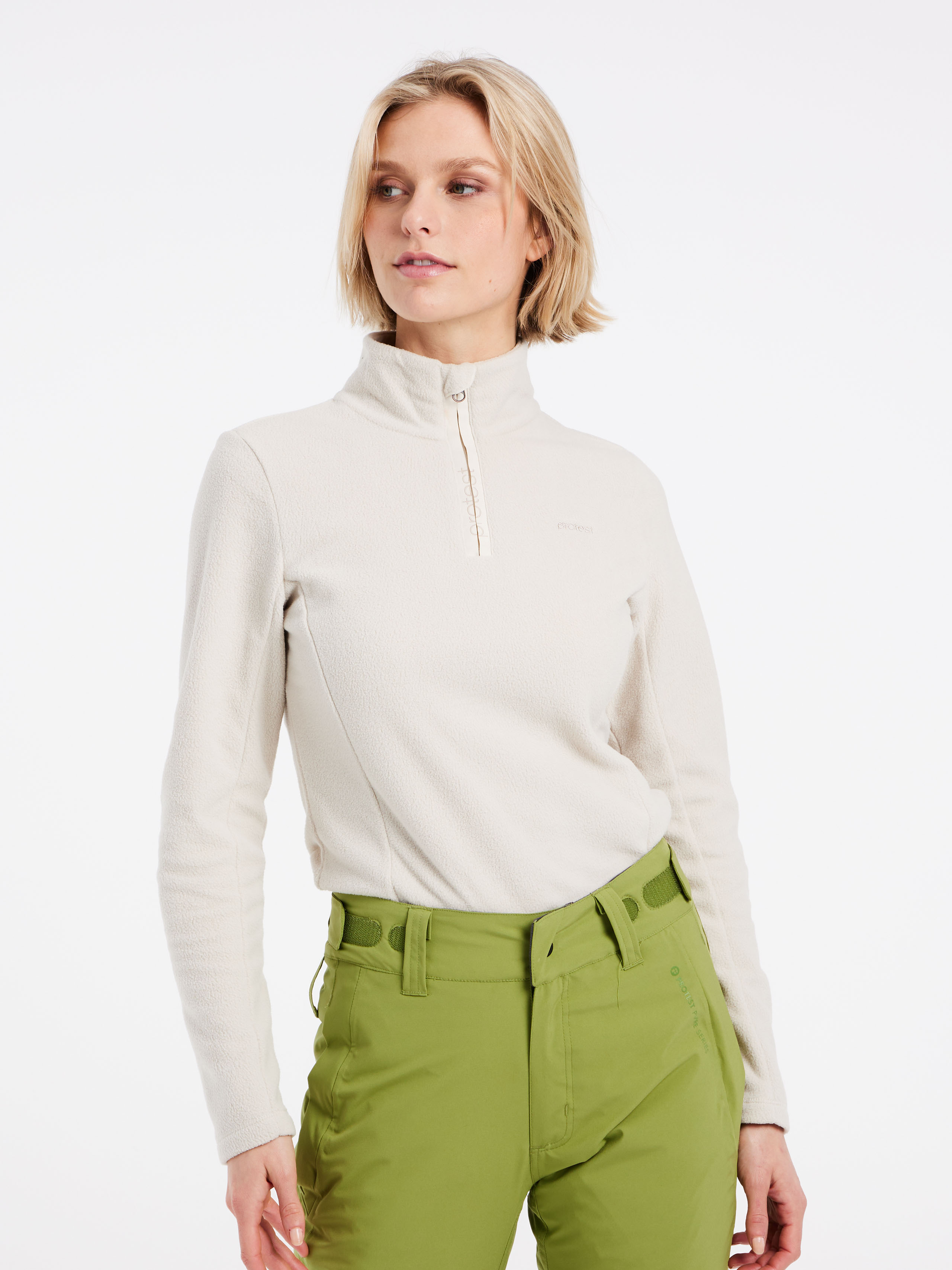 Protest Mutez Fleece - Damen - Weiss