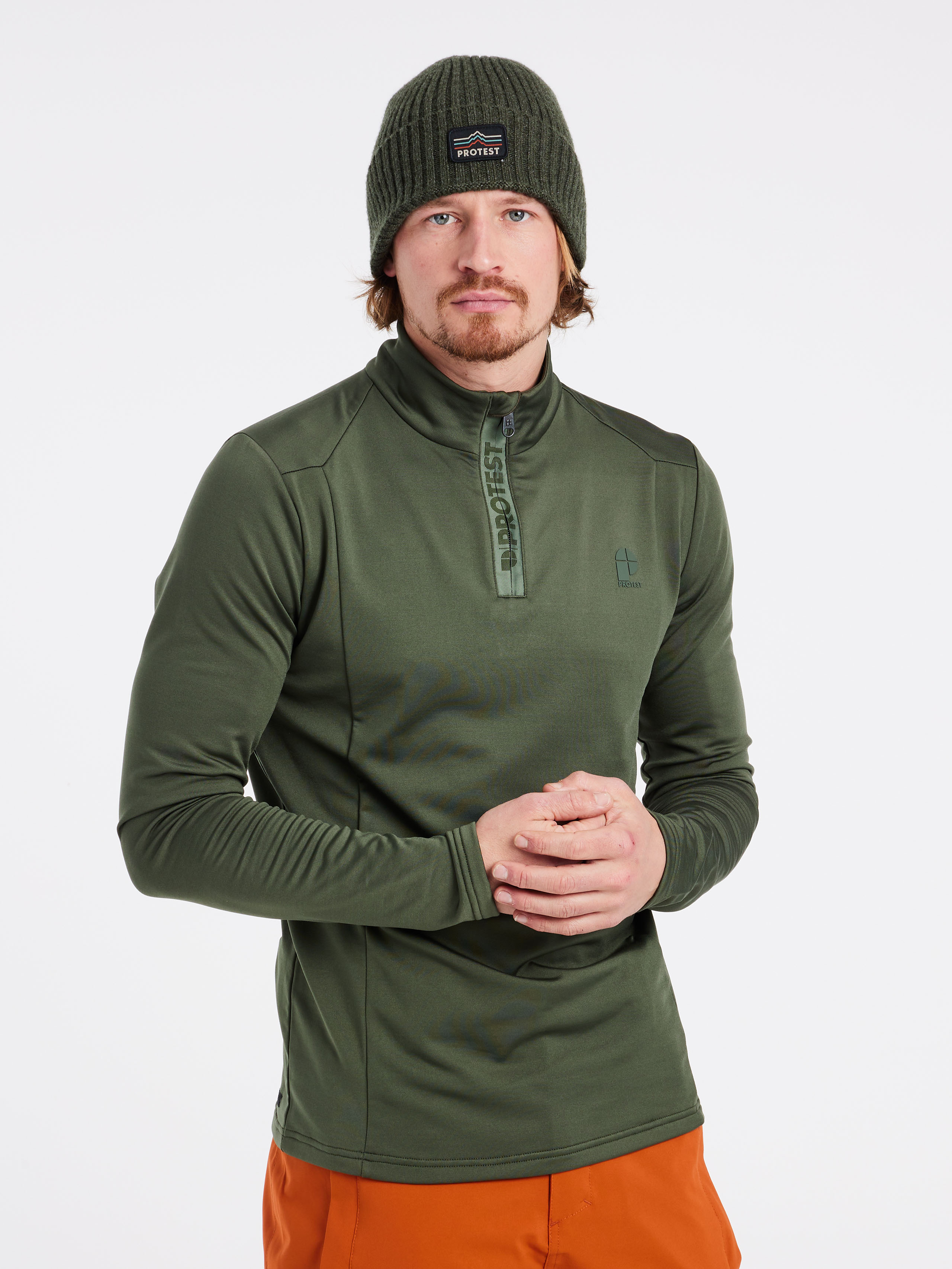 Protest Rewill Mid Layer Men - Green