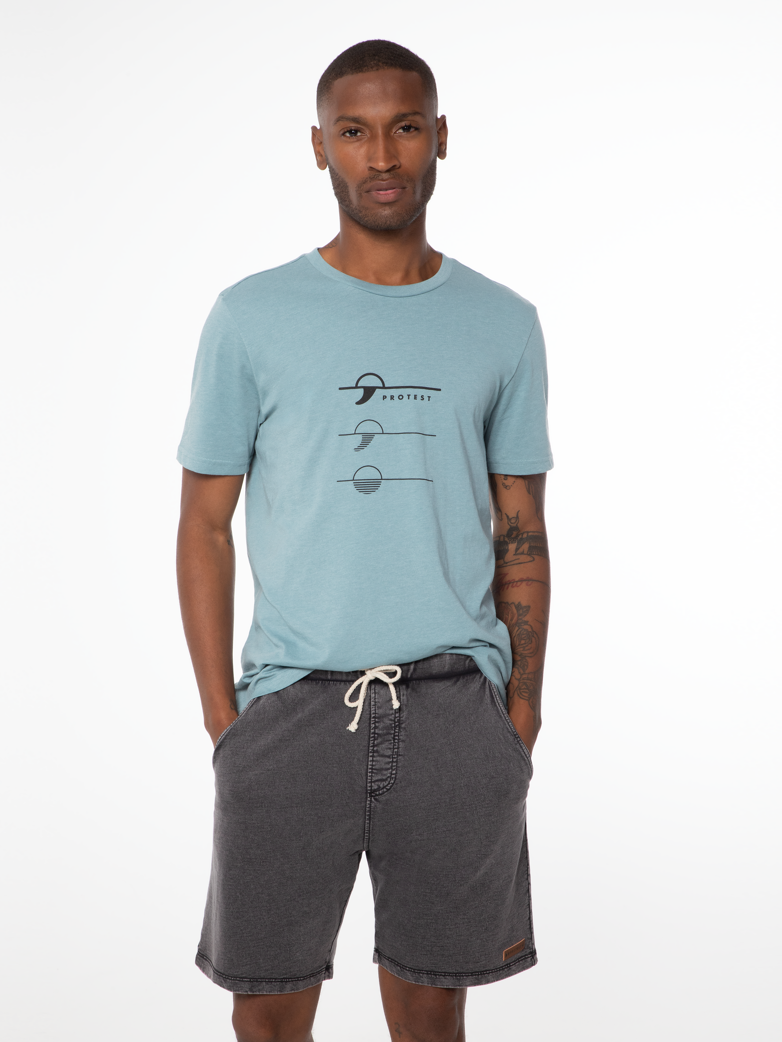 Protest Carver Short De Jogging Homme - Noir