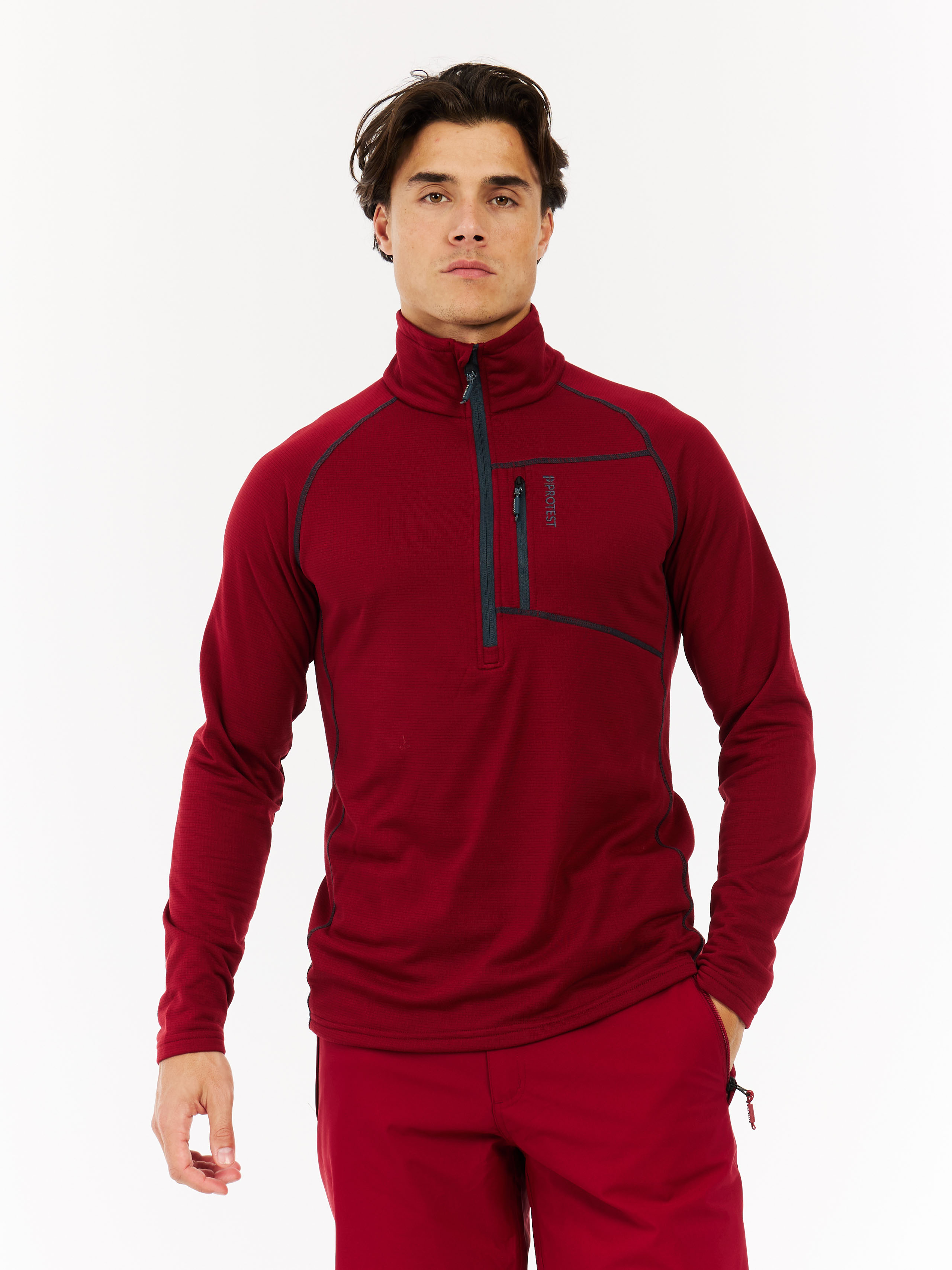 Protest Prtrekody Mid Layer Men - Red