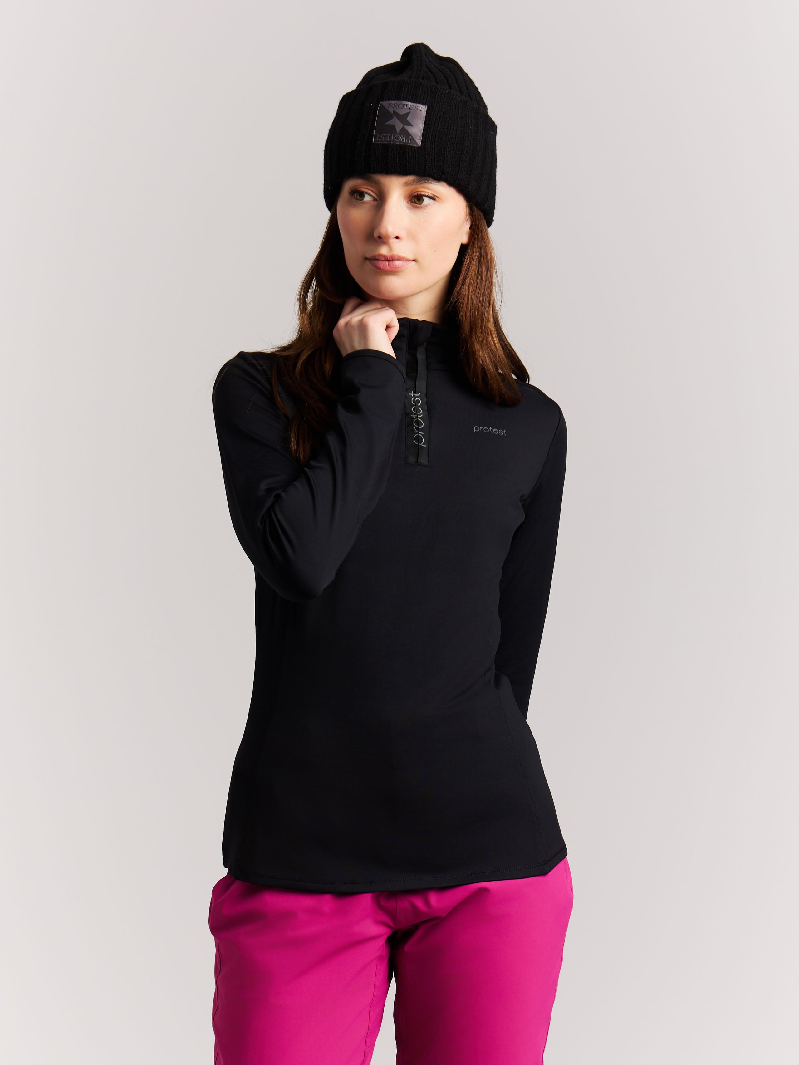 Protest Refabriz Mid Layer Women - Black