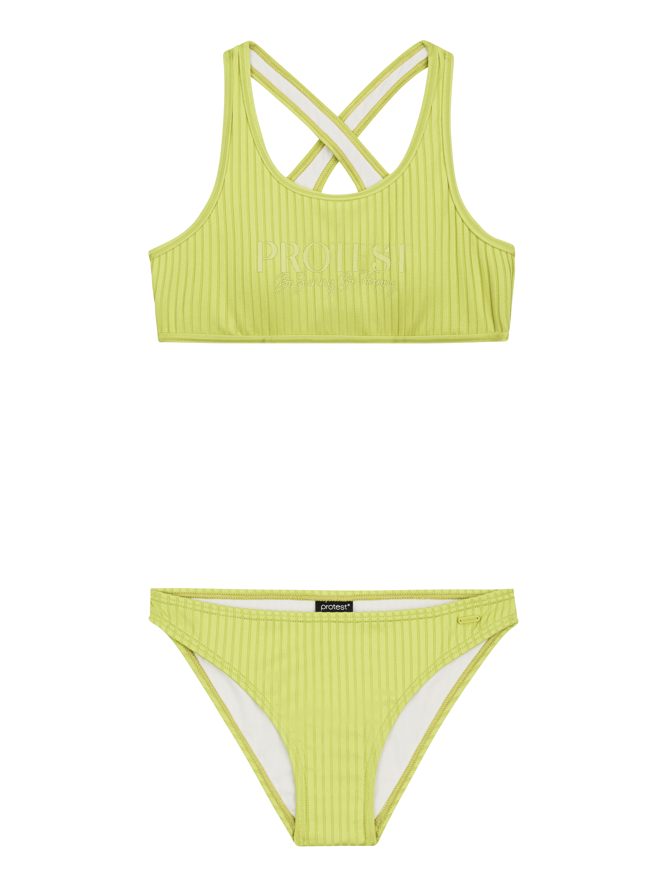 Protest Prtmoon Jr Bralette Bikini Set - Regular Fit - Meisjes - Groen - Zwemkleding