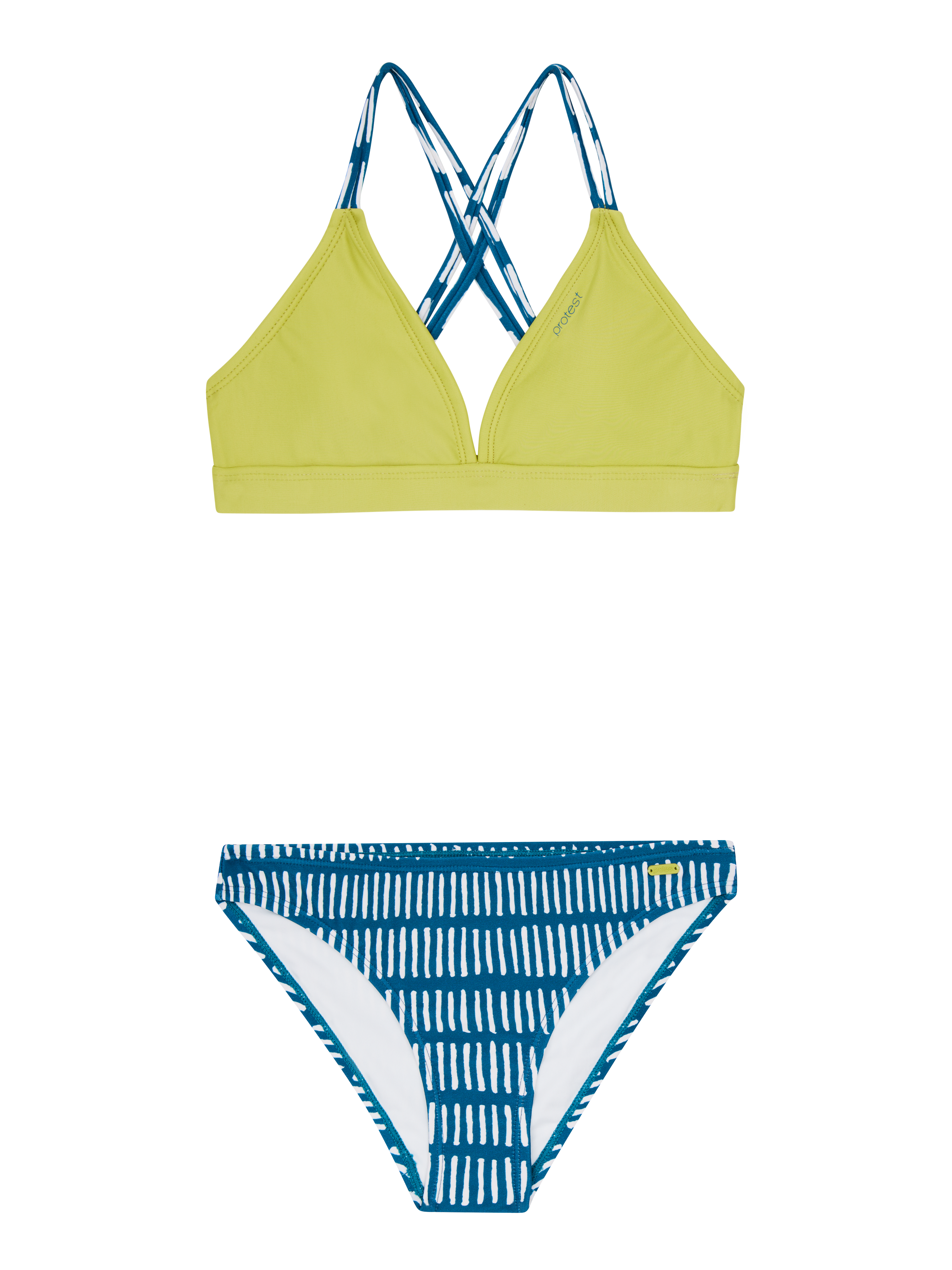Protest Prtmonroe Jr Triangel Bikini Set - Regular Fit Meisjes - Blauw - Badmode